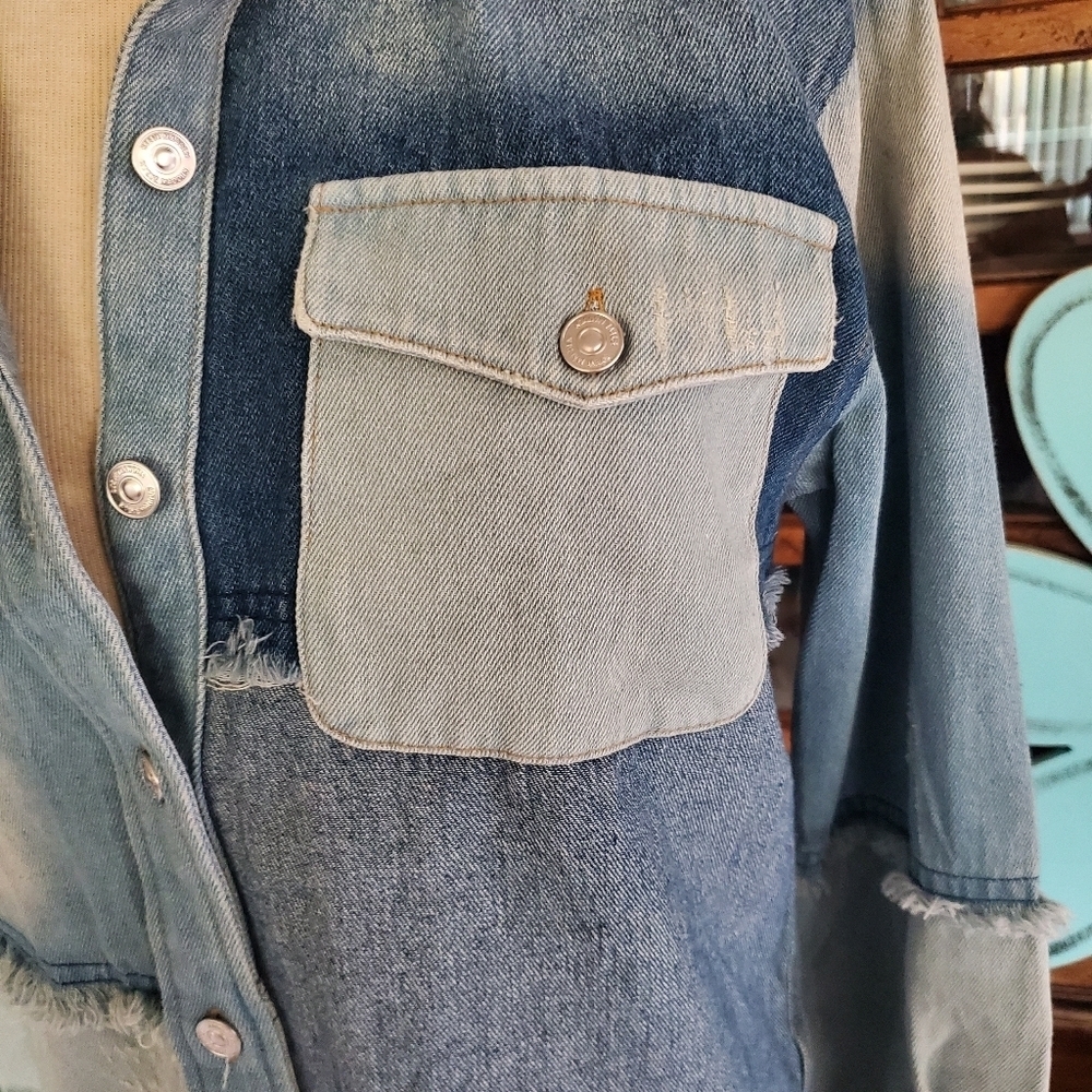 Steve Madden Blue Jean Jacket - Picture 6 of 9